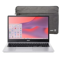 Acer Chromebook 315 (2023), 15.6" FHD, Intel Celeron N4500 4GB RAM, 128GB eMMC, Pure Silver, Protective Sleeve Included, CB315-4H-C5PT