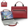 thumbnail image 1 of Acer Chromebook Enterprise Spin 713 Laptop Sleeve, Leather Laptop Case for Acer Chromebook Enterprise Spin 713 with Accessories Bag Handle (Red), 1 of 9