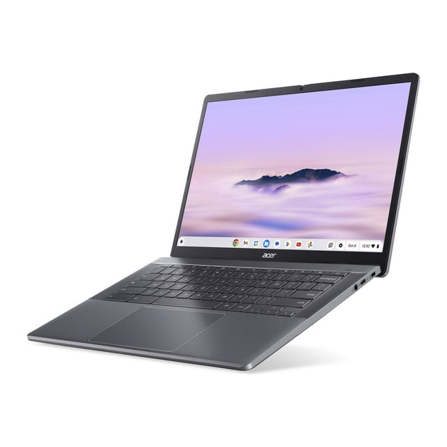 Acer Chromebook Plus 514 14" Laptop, AMD Ryzen 3, 8GB RAM, 128GB SSD, Steel Gray