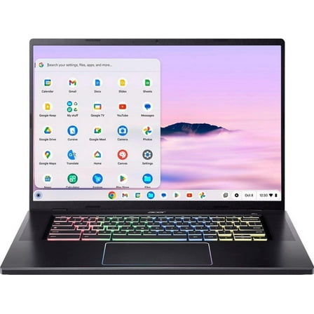 Acer - Chromebook Plus 516 GE Cloud Gaming Laptop with Google AI- 16" 2560x1600 120Hz - Intel Core 5 120U - 8GB RAM - 256GB SSD - Obsidian Black
