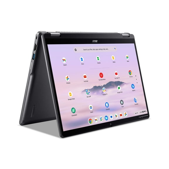 Acer Chromebook Plus Spin 514 Laptop with Google AI - 14" WUXGA 1920x1200 IPS Touch Display Intel Core 5 Processor 120U 8GB LPDDR5X 256GB SSD WiFi 6E FHD Webcam Chrome OS CP514-4HN-58BV