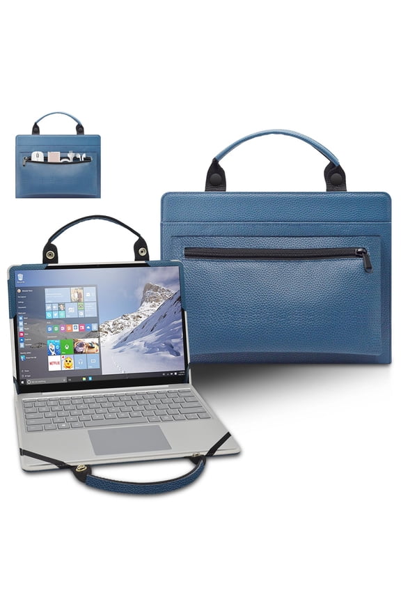 Acer Chromebook Spin 311 CP311-2H Laptop Sleeve, Leather Laptop Case for Acer Chromebook Spin 311 CP311-2H with Accessories Bag Handle (Blue)