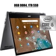 thumbnail image 1 of Acer Chromebook Spin 713 2020 Latest 2-in-1 Laptop I 13.5" 2K&nbsp;IPS&nbsp;Touchscreen I Intel Quad-Core i5-10210U I 8GB DDR4 1TB SSD I Backlit&nbsp;KB USB-C WIFI HDMI Chrome OS, 1 of 7