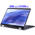 thumbnail image 1 of Acer Chromebook Spin 714 Premium 2-in-1 Laptop 14" WUXGA IPS Touch Intel 10-core i5-1235U 8GB DDR4 512GB SSD Backlit Thunderbolt Fast Charging Long-Lasting Battery ChromeOS, 1 of 6