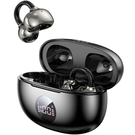 Acer Open Ear Clip-On Wireless Earbuds Bluetooth 5.4 – HiFi Stereo Sound with AI Noise Cancellation Mic, Secure Fit for Running, Cycling & Calls, Comfortable Non-In-Ear Headphones