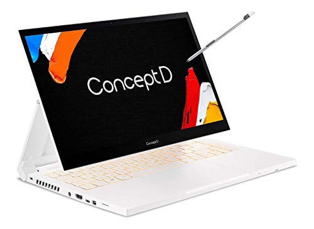 Acer ConceptD 3 Ezel CC314-72G-72SX Convertible Creator Laptop, Intel i7-10750H, GeForce GTX 1650 Max-Q, 14" FHD, Gorilla Glass, Pantone Validated, 100% sRGB, 16GB, 512GB NVMe SSD, Wacom AES 1.0 Pen - image 1 of 5