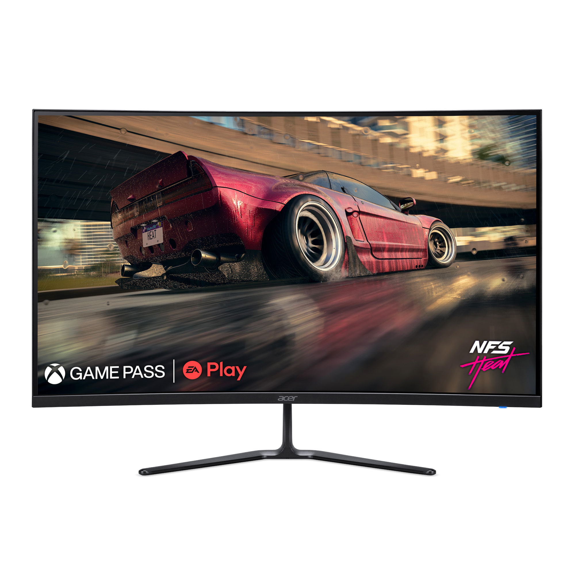 Acer Nitro 31.5" 1500R Curved Full HD (1920 x 1080) Gaming Monitor, Black, ED320QR S3biipx - image 1 of 8