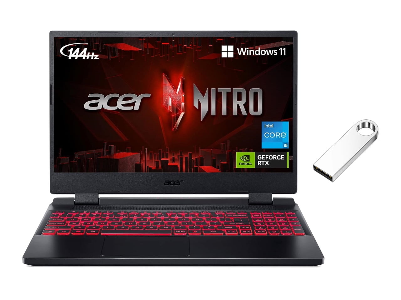 Acer Nitro 5 15.6" FHD 144Hz Laptop Intel Core i512500H 8GB RAM 512GB SSD NVIDIA