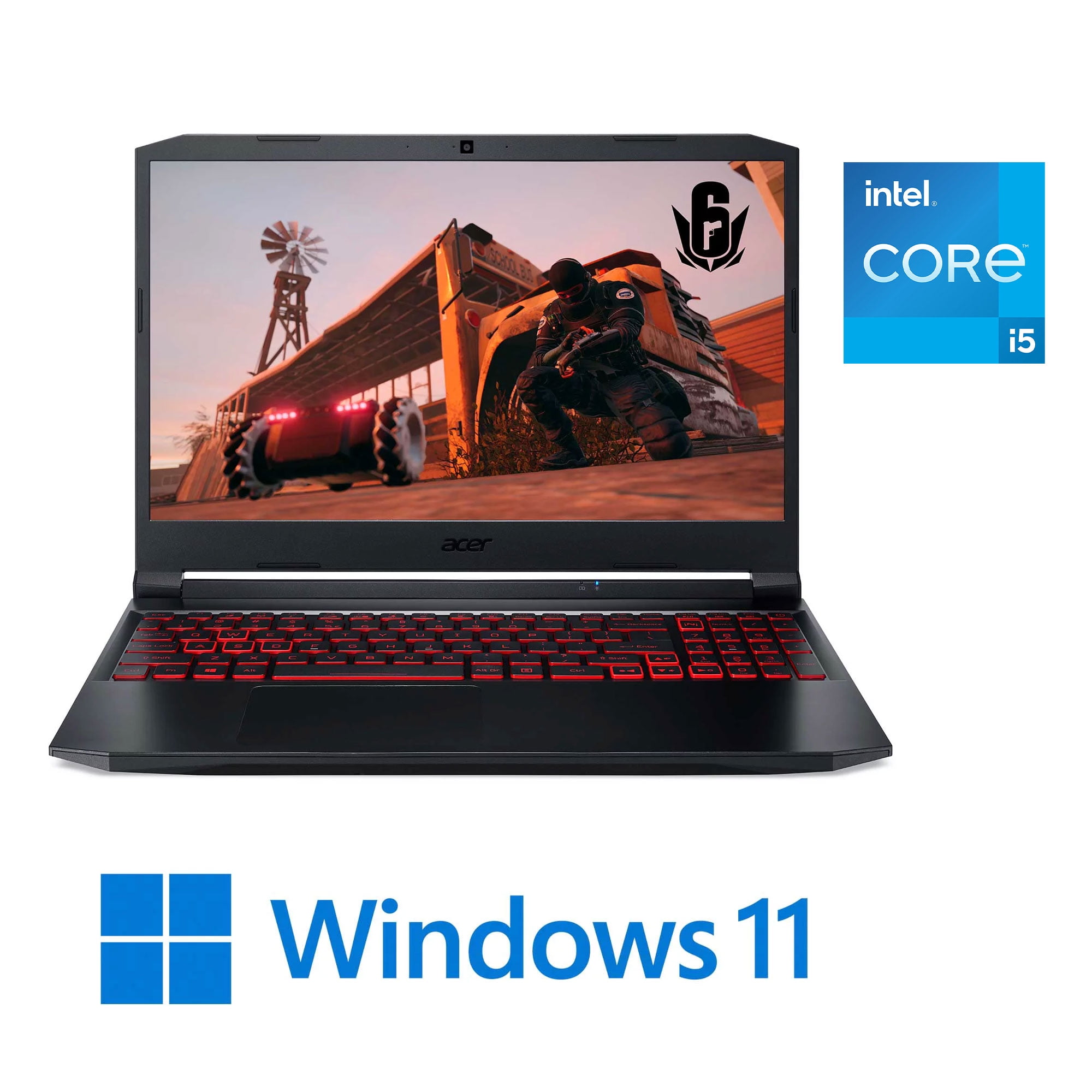 Acer Nitro 5 , 15.6" Full HD IPS 144Hz Display, 11th Gen Intel Core i5-11400H, NVIDIA GeForce RTX 3050Ti Laptop GPU, 16GB DDR4, 512GB NVMe SSD, Windows 11 AN515-57-5700 - Walmart.com