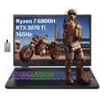 thumbnail image 1 of Acer Nitro 5 15.6" QHD (2560 x 1440) 165Hz Gaming Laptop, AMD Ryzen 7 6800H, 8GB DDR5 RAM, 256GB SSD, NVIDIA GeForce RTX 3070Ti, 4-Zone RGB Keyboard, Wi-Fi 6, Win 11 Pro, Black, 32GB Hotface USB Card, 1 of 9