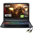 thumbnail image 1 of Acer Nitro 5 3060 Gaming Laptop, 15.6" FHD 144Hz IPS, AMD Ryzen 5 5600H , GeForce RTX 3060 6GB, 16GB RAM, 1TB NVMe SSD+1TB HDD, USB-C, RGB KB, Wi-Fi 6, Killer RJ-45, Mytrix HDMI 2.1 Cable, Win 10, 1 of 9
