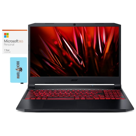 Acer Nitro 5 AN515-57 Gaming/Business Laptop (Intel i7-11800H 8-Core, 15.6in 144Hz Full HD (1920x1080), GeForce RTX 3050 Ti, 16GB RAM, Win 11 Pro) with Microsoft 365 Personal , Dockztorm Hub