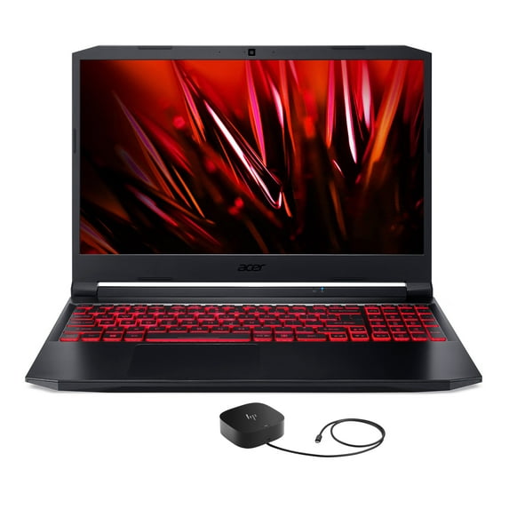 Acer Nitro 5 AN515-57 Gaming/Business Laptop (Intel i7-11800H 8-Core, 15.6in 144Hz Full HD (1920x1080), GeForce RTX 3050 Ti, 32GB RAM, Win 11 Pro) with G5 Essential Dock