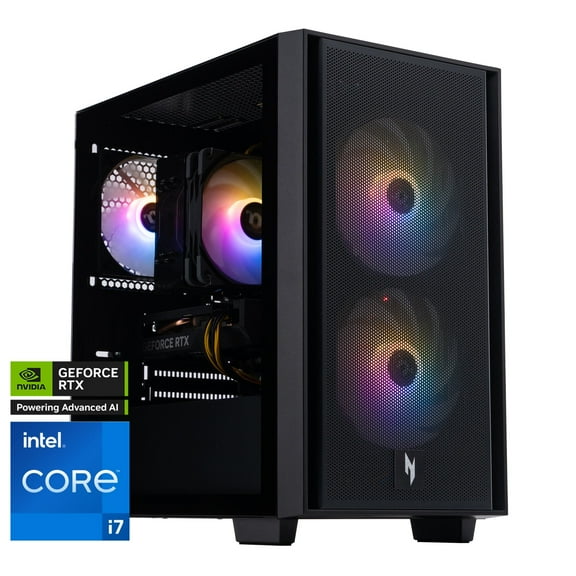 Acer Nitro 60 N60-640-UR22 Desktop, Intel Core i7-14700F 20-Core Processor (Up to 5.4 GHz), NVIDIA GeForce RTX 5060 Graphics (614 AI TOPS), 16 GB DDR5 Memory, 1 TB PCIe 4.0 NVMe SSD, Realtek Audio