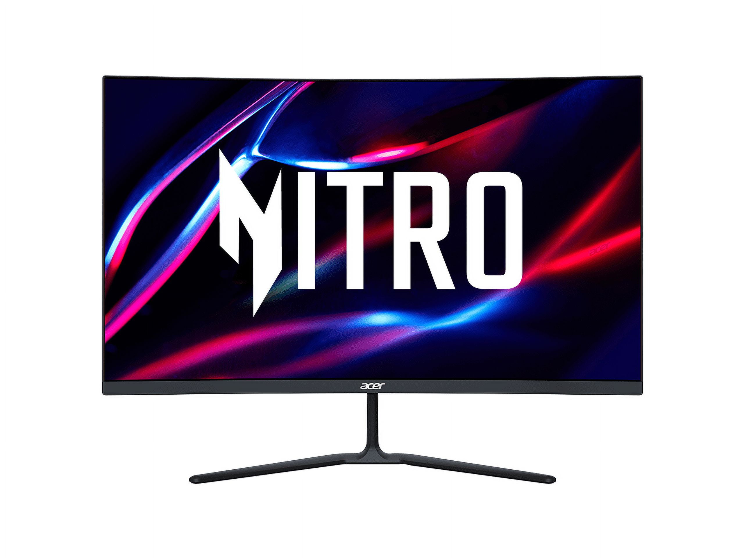 Acer Nitro Curved ED270R S3 27inch 1920x1080 180Hz Refresh rate 1ms response time AMD FreeSync Premium HDR Gaming Monitor, HDMIx2, DisplayPort