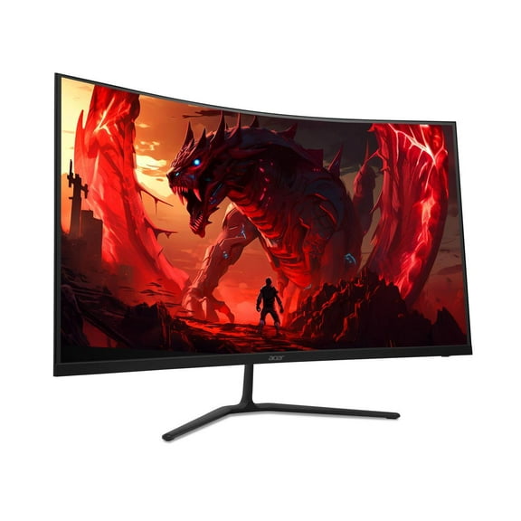 Acer Nitro ED323QU P1bmiipx 31.5" 1000R Curved WQHD (2560 x 1440) Zero Frame Gaming Monitor with AMD FreeSync Technology, Up to 180Hz, 1ms(VRB) - (1 x Display Port 1.4 & 2 x HDMI 2.0 Ports)