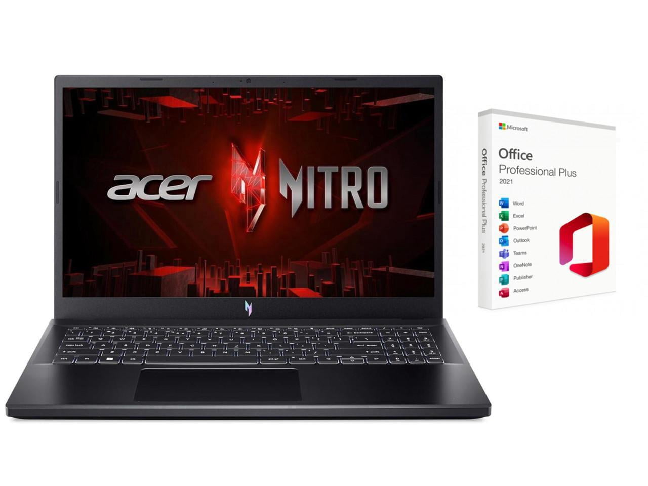 Acer Nitro V 15.6" FHD 144Hz Gaming Laptop | Intel Core i5 13420H 2.1GHz | NVIDIA GeForce RTX 4050 | Backlit |Copilot | 32GB RAM DDR5 | 1024GB SSD |Windows 11 Home |Bundle with Microsoft Office 2021