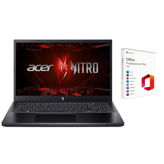Acer Nitro V 15.6" FHD 144Hz Gaming Laptop | Intel Core i5 13420H 2.1GHz | NVIDIA GeForce RTX 4050 | Backlit |Copilot | 8GB RAM DDR5 | 512GB SSD |Windows 11 Home |Bundle with Microsoft Office 2021