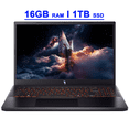 thumbnail image 1 of Acer Nitro V 15 Premium Gaming Laptop 15.6" FHD IPS 165Hz Intel 8-core i5-13420H 16GB RAM 1TB SSD GeForce RTX 5050 DLSS4 (Up to 440 AI TOPS) Backlit Thunderbolt Wi-Fi6 Win11, 1 of 9