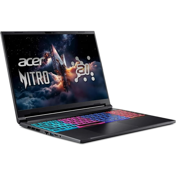 Acer Nitro V 16S AI Gaming Laptop | AMD Ryzen 7 260 Processor | NVIDIA GeForce RTX 5060 Laptop GPU (572 AI Tops) | 16" WUXGA IPS 180Hz Display | 32GB DDR5 | 1TB Gen 4 SSD | Wi-Fi 6 | ANV16S-41-R2AJ