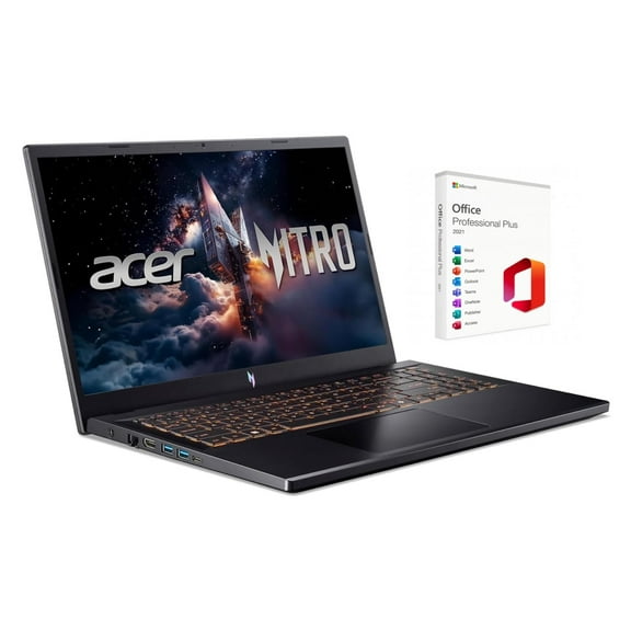 Acer Nitro V Gaming Laptop 15.6" FHD 165Hz Display | Intel Core i5-13420H Processor| NVIDIA GeForce RTX 4050| Backlit |Sleeve| 16GB RAM DDR5 | 1024GB SSD | Windows 11 Pro | Bundle with Office 2021
