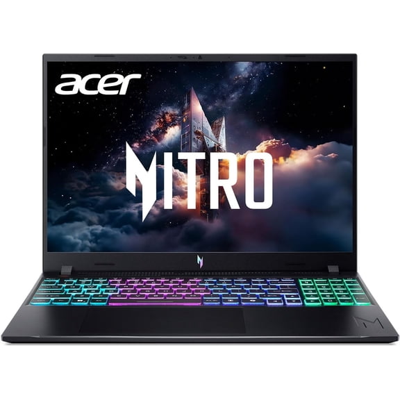 Acer Nitro V Gaming Laptop | Intel Core 5 Processor 210H | NVIDIA GeForce RTX 5050 Laptop GPU | 16" WUXGA IPS 165Hz Display | 8GB DDR5 | 512GB Gen 4 SSD | Wi-Fi 6 | Backlit Keyboard | ANV16-I31-54PT