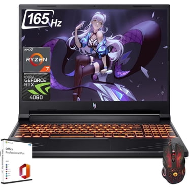 Acer Nitro V16 16" Gaming Laptop, AMD Ryzen 7-8845HS, GeForce RTX 4060, 64GB DDR5, 4TB SSD, Wi-Fi 6, Backlit Keyboard, Windows 11 Pro
