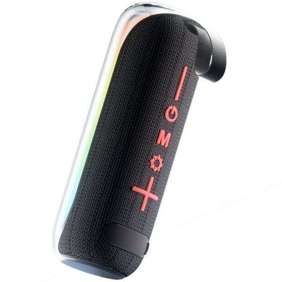 Acer Outdoor Portable Speakers Bluetooth Wireless Loud Speaker with Bass LED Light Waterproof,Black