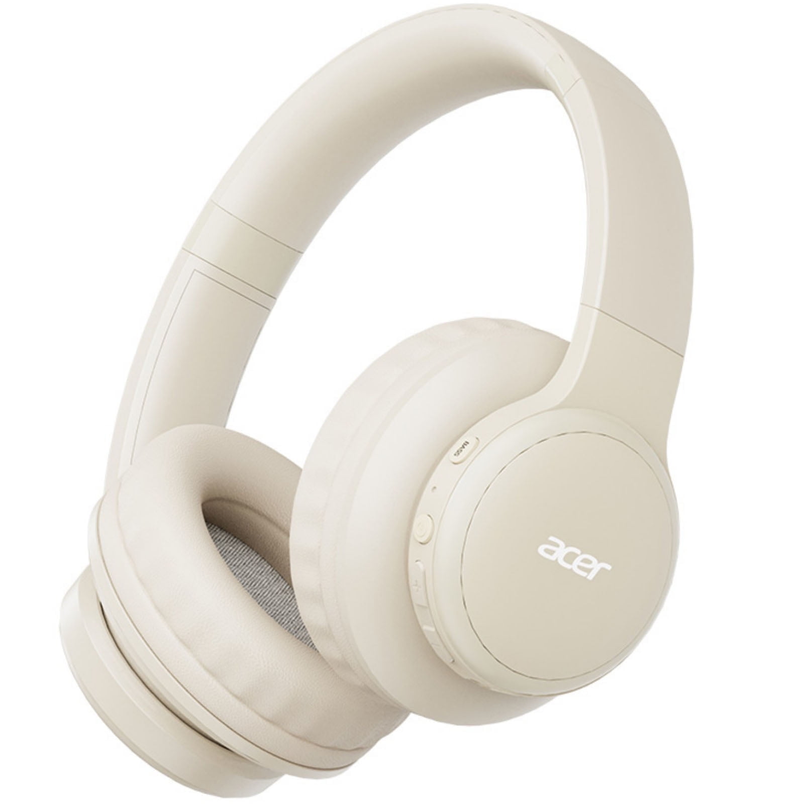 Acer Over-ear Headphones with 60H Playtime, Hi-Res Audio Foldable and Comfortable, Beige