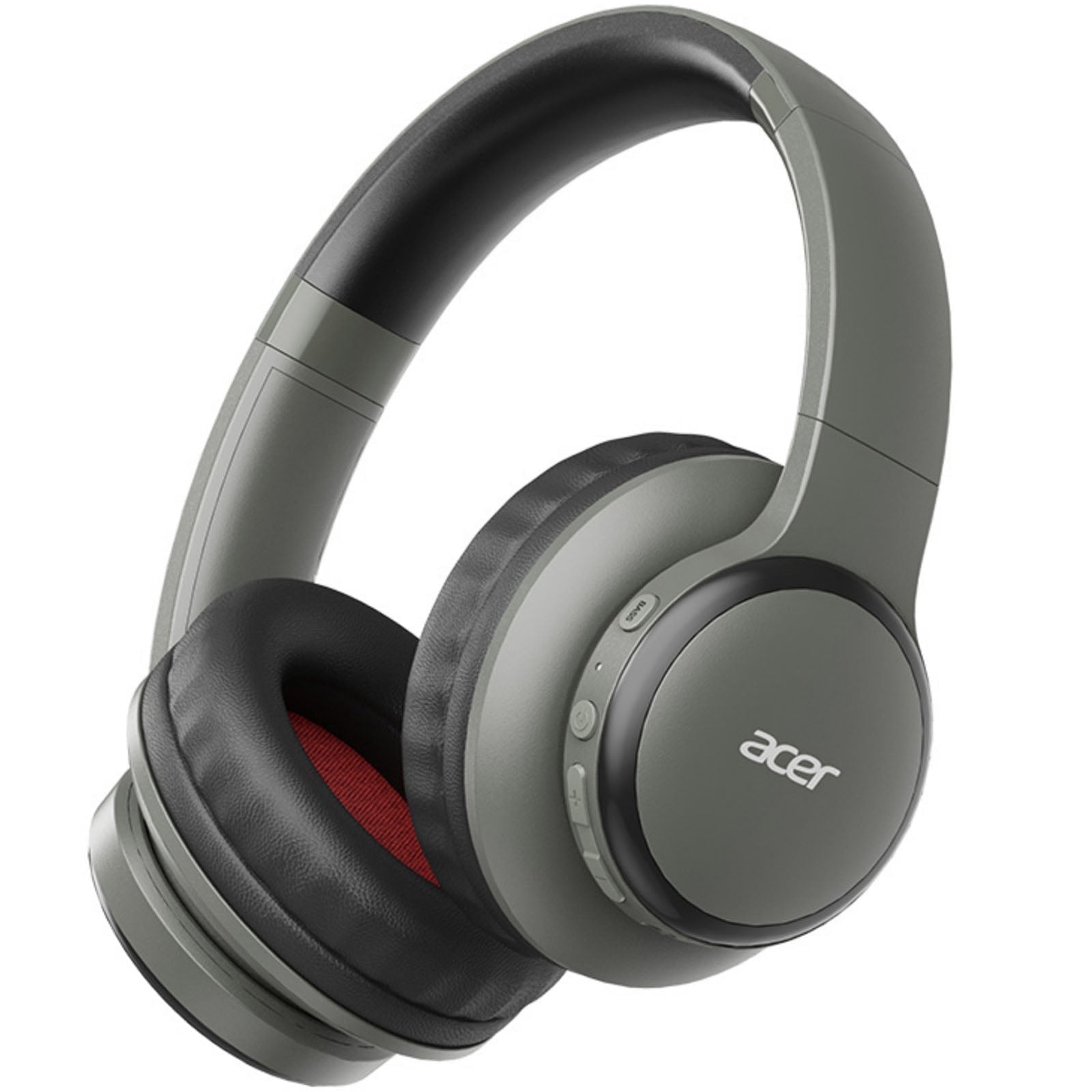 Acer Over-ear Headphones with 60H Playtime, Hi-Res Audio Foldable and Comfortable, Gray
