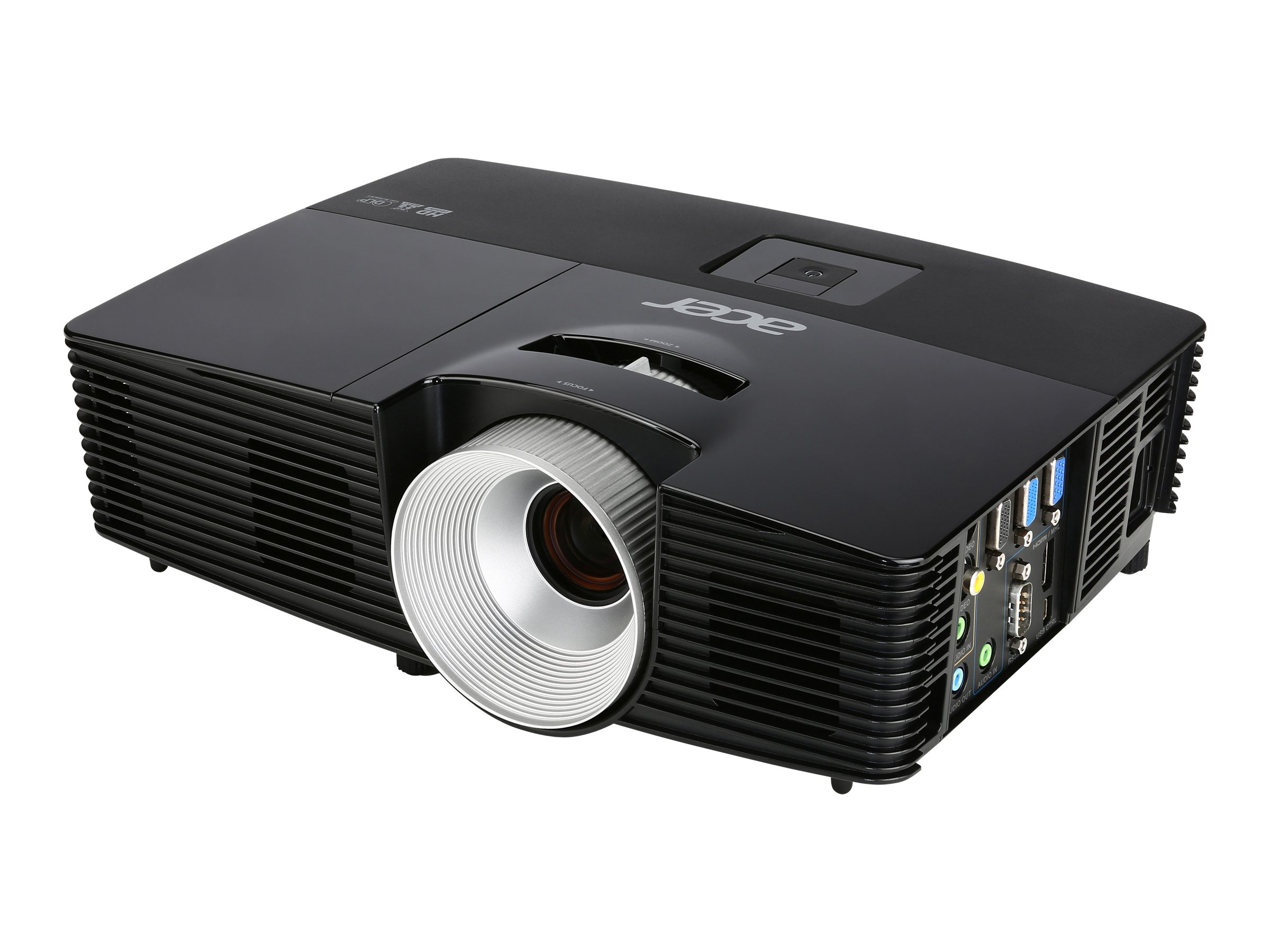 Acer P1383W - DLP projector - P-VIP - portable - 3D - 3100 ANSI lumens - WXGA (1280 x 800) - 16:10 - black - image 1 of 7