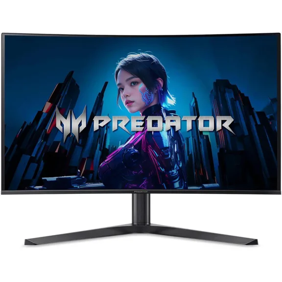 Acer Predator 32 inch UHD 4K 240Hz AMD FreeSync Premium (Adaptive Sync) 0.03ms HDR400 USB-C Built-in Speakers OLED Gaming Computer Monitor with Height Adjustable, Swivel & Tilt Stand X32 Xbmiipphuzx