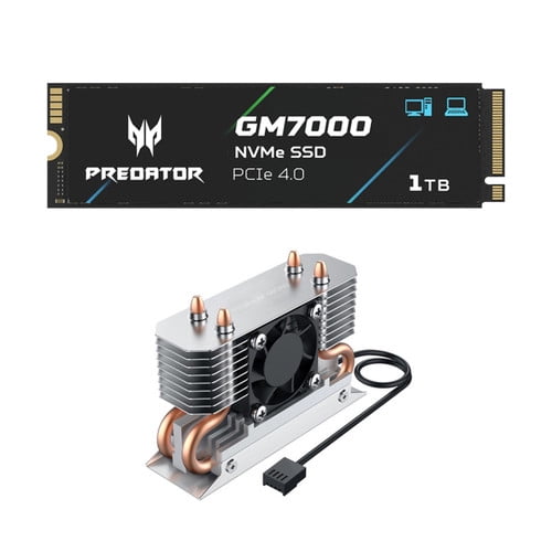 Acer Predator GM7000 1TB NVMe Gen4 Gaming SSD w/ Titanium Micro Nitro Pro M.2 NVMe Heatsink
