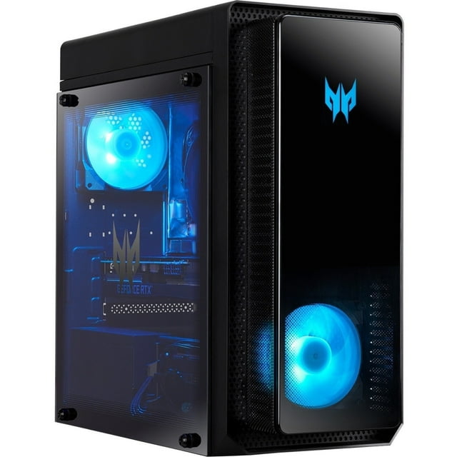 Acer Predator Gaming Desktop, Intel Core i7 i7-12700F, 16GB RAM, NVIDIA GeForce RTX 3060Ti 8 GB, 1TB SSD, Windows 11 Home, PO3-640-UR11