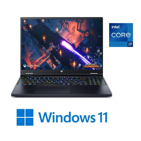 Acer Predator Helios 16 Gaming Laptop, 13th Gen Intel Core i7-13700HX, Overclockable NVIDIA GeForce RTX 4070 Laptop GPU, 16.0" WQXGA IPS 240Hz Display, Windows 11 Home, Abyssal Black, PH16-71-72YG