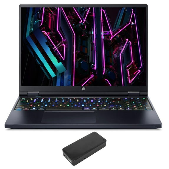 Acer Predator Helios 16 Gaming Laptop (Intel i7-13700HX 16-Core, 16.0in 165 Hz Wide QXGA (2560x1600), GeForce RTX 4060, 64GB DDR5 4800MHz RAM, Win 11 Home) with DV4K Dock