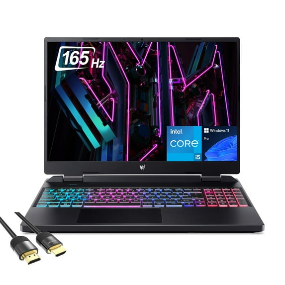 Acer Predator Helios Neo 16 Gaming Laptop, 16" WUXGA 165Hz, Intel 13th Gen Core i5-13500HX, GeForce RTX 4050, 32GB DDR5, 2TB PCIe 4.0, 4-Zone RGB KB, WiFi6, TB 4, RJ45, Webcam, Mytrix HDMI, Win 11 Pro