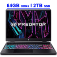 thumbnail image 1 of Acer Predator Helios Neo 16 Premium Gaming Laptop 16" WUXGA IPS 165Hz (100% sRGB) Intel 14-Core i7-13650HX 64GB DDR5 2TB SSD GeForce RTX 4060 8GB Graphic RGB Backlit Killer AX1650i Win11 Black, 1 of 8