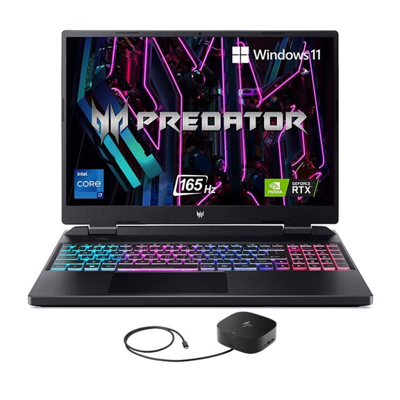 Acer Predator Helios Neo Gaming/Entertainment Laptop (Intel i7-13700HX 16-Core, 16.0in 165 Hz Wide QXGA (2560x1600), GeForce RTX 4060, Win 11 Pro) with G2 Universal Dock
