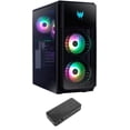 thumbnail image 1 of Acer Predator Orion 5000 Gaming Desktop PC (Intel i7-14700F 20-Core, GeForce RTX 4070 SUPER 12GB, 128GB DDR5 4400MHz RAM, 1TB PCIe SSD + 3TB HDD (3.5), Wifi, Bluetooth, Win 11 Home) with USB-C Dock, 1 of 7
