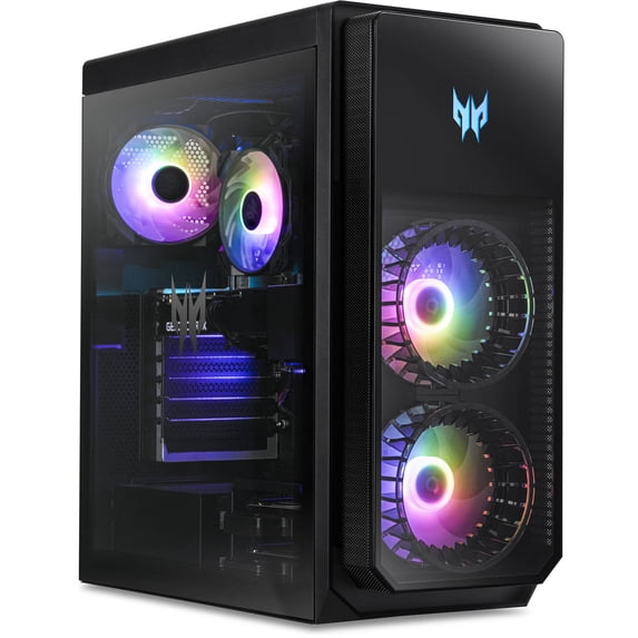 Acer Predator Orion 5000 Gaming/Entertainment Desktop PC (Intel i7-12700F 12-Core, GeForce RTX 3080, 32GB DDR5 4400MHz RAM, 4TB PCIe SSD, Backlit KB, Wifi, USB 3.2, HDMI, Bluetooth, Win 11 Home)