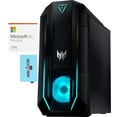 thumbnail image 1 of Acer Predator PO3-630 Gaming Desktop PC (Intel i7-11700 8-Core, GeForce RTX 3070, 32GB RAM, 2TB PCIe SSD + 2TB HDD (3.5), Backlit KB, Wifi, Win 11 Home) with Microsoft 365 Personal , Dockztorm Hub, 1 of 7