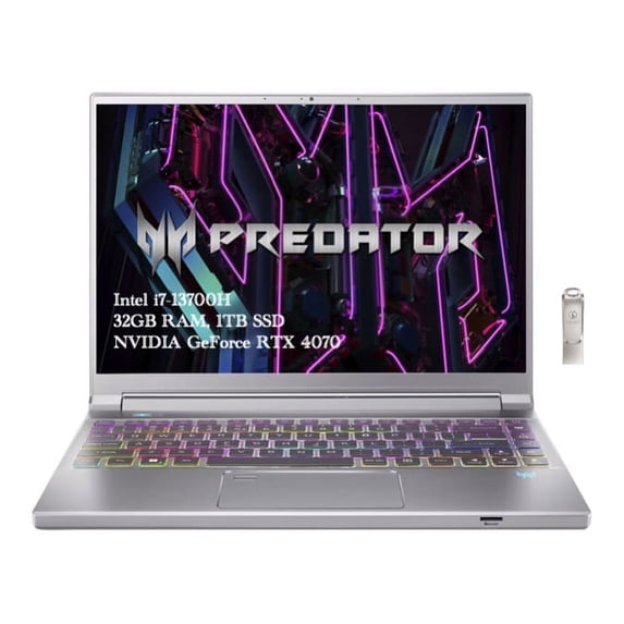Acer Predator Triton 14 - 14'' 250 Hz Mini LED - Intel Core i7-13700H - GeForce RTX 4070 Laptop GPU - 16 GB LPDDR5 - 2 TB PCIe SSD - Windows 11 Home 64-bit - Gaming Laptop