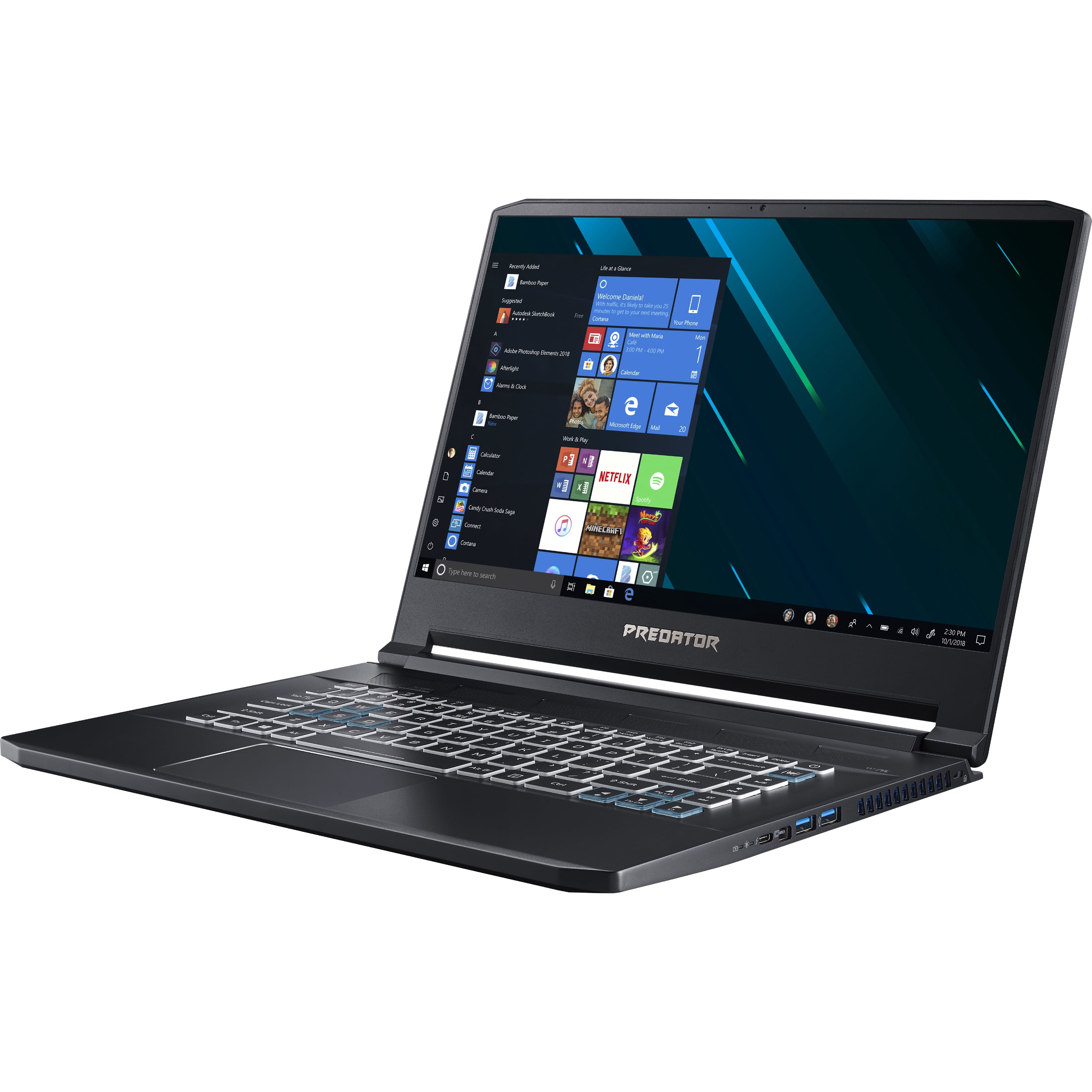 Acer Predator Triton 500 PT515-51-71VV 15.6" LCD Gaming Notebook - Intel Core i7 (8th Gen) i7-8750H 2.20 GHz -NVIDIA GeForce RTX 2060- 16 GB DDR4 SDRAM - 512 GB SSD - Windows 10 Home - Black