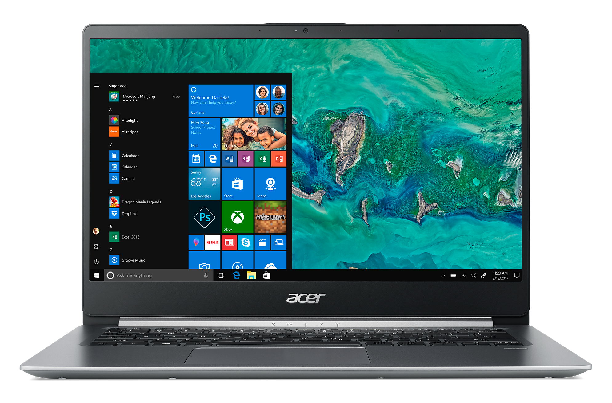 Acer Swift 1, 14" Full HD, Intel Celeron N4000 Processor, 4GB RAM, 64GB eMMc, Windows 10 Home In S Mode, Sf114-32-c225 - image 1 of 5