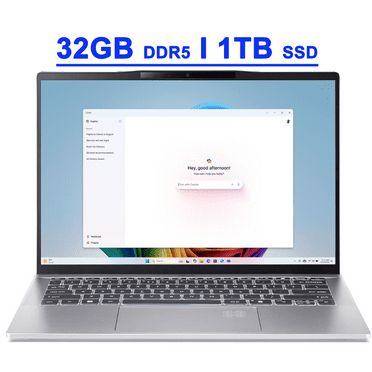 Acer Swift 14 AI Premium Copilot+ AI PC Laptop 14" WUXGA Matte Touchscreen AMD 10-core Ryzen AI 9 365 (Up to 50 NPU TOPS - Up to 73 GPU TOPS) 32GB DDR5 1TB SSD Backlit Fingerprint Wi-Fi 7 Win11