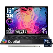 Acer Swift 16 AI Laptop, 16" 3K 120Hz OLED Touchscreen, Intel Core Ultra 7 Series 2, 16GB RAM，2TB SSD，Copilot PC, Backlit Keyboard, Fingerprint, Wi-Fi 7, Windows 11 Home, Ice Black