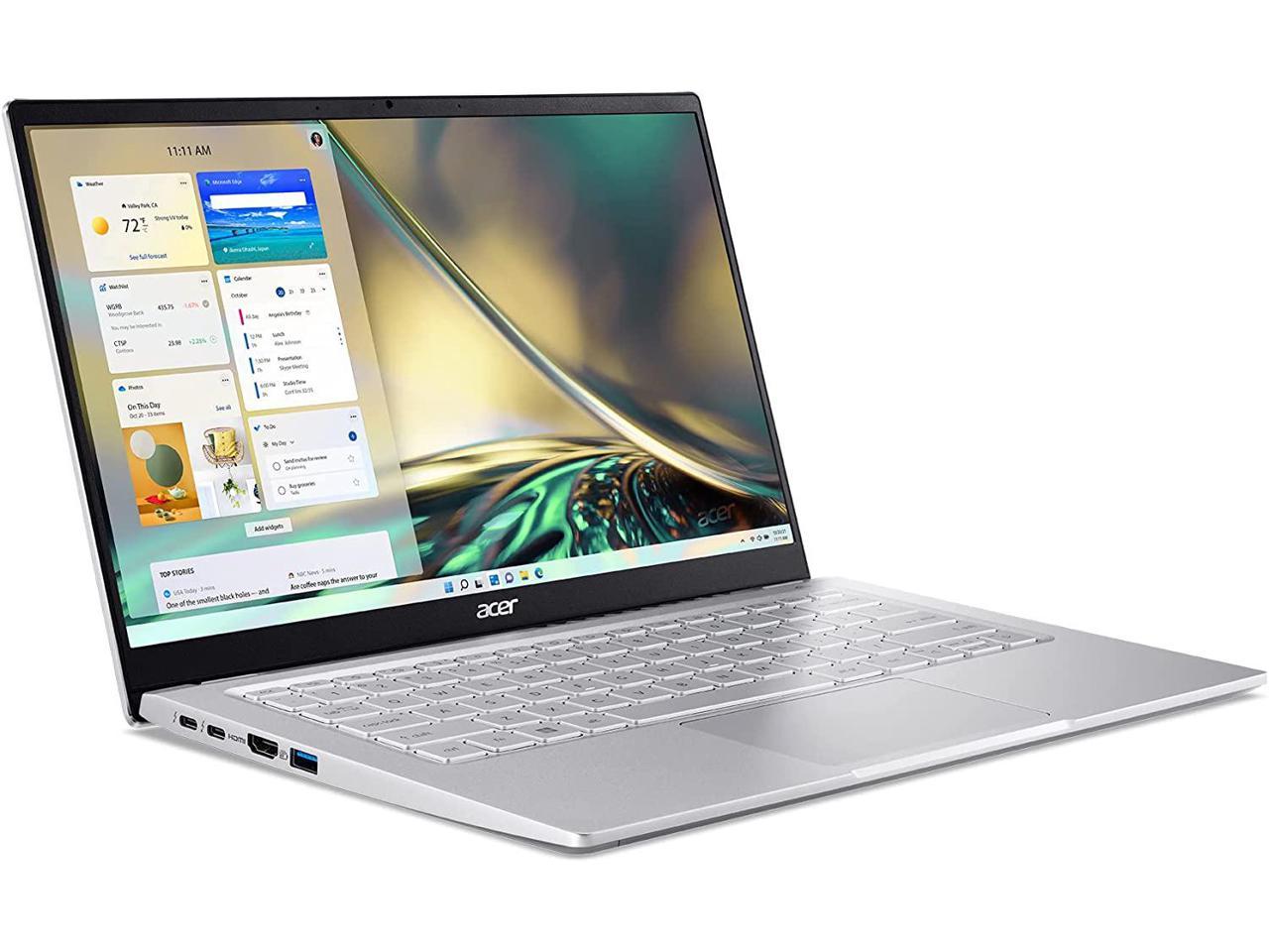 Acer Swift 3 Intel Evo Thin & Light Laptop | 14" QHD 100% sRGB | Intel Core i7-1260P | Intel Iris Xe Graphics | 16GB LPDDR4X | 1TB SSD | Killer Wi-Fi 6E AX1675 | Windows 11 Home | SF314-512-73YZ - image 1 of 7