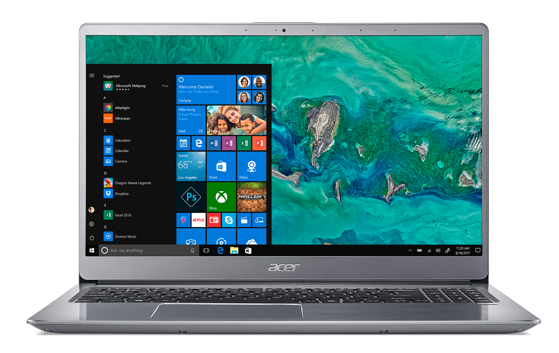Acer Swift 3 SF315-52-88A4, 15.6" Full HD, 8th Gen Intel Core i78550U, 8GB DDR4, 256GB SSD, Windows 10 - image 1 of 6
