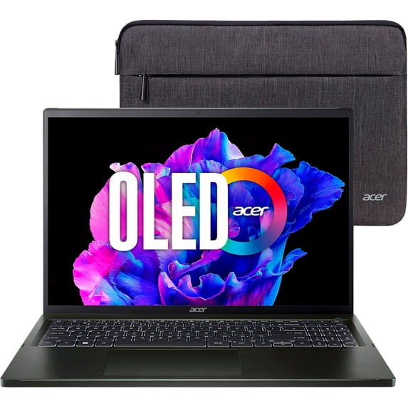 Acer - Swift Edge 16 - 16" 3.2K 120Hz OLED Laptop – AMD Ryzen 7 7840U with 16GB LPDDR5 memory– 1TB PCIe Gen 4 SSD - Olivine Black
